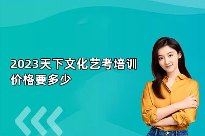 2023天下文化艺考培训价格要多少