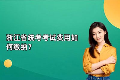 浙江省统考考试费用如何缴纳？